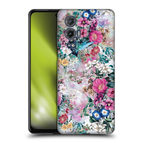 Riza Peker Florals Birds Soft Gel Case for Motorola Moto G73 5G