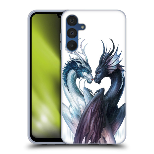 Jonas "JoJoesArt" Jödicke Wildlife 2 Yin And Yang Dragons Soft Gel Case for Samsung Galaxy A15