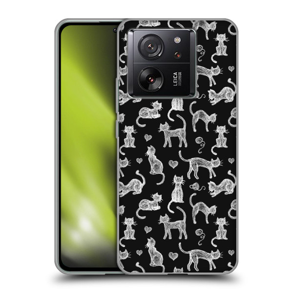 Micklyn Le Feuvre Animals Teachers Pet Chalkboard Cats Soft Gel Case for Xiaomi 13T 5G / 13T Pro 5G