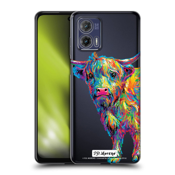 P.D. Moreno Animals II Reuben The Highland Cow Soft Gel Case for Motorola Moto G73 5G