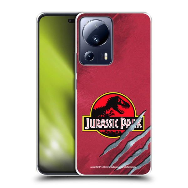 Jurassic Park Logo Red Claw Soft Gel Case for Xiaomi 13 Lite 5G