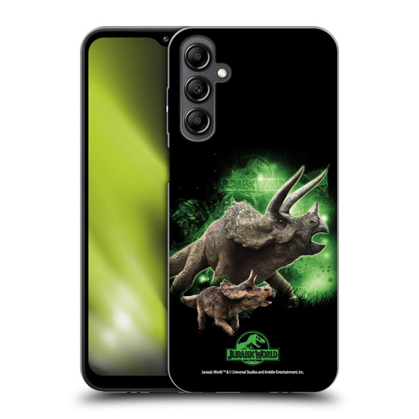 Jurassic World Key Art Triceratops Soft Gel Case for Samsung Galaxy M14 5G