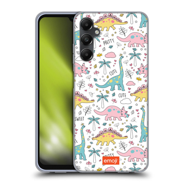emoji® Cutesy Dinosaurs Soft Gel Case for Samsung Galaxy A05s