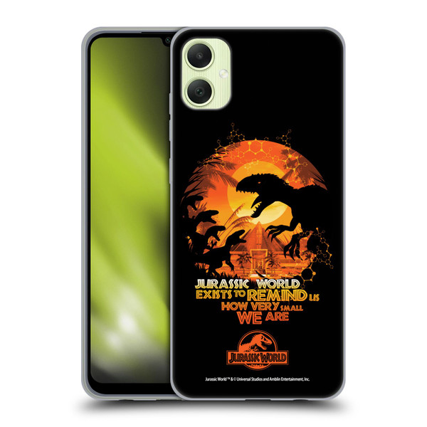 Jurassic World Vector Art Raptors Silhouette Soft Gel Case for Samsung Galaxy A05