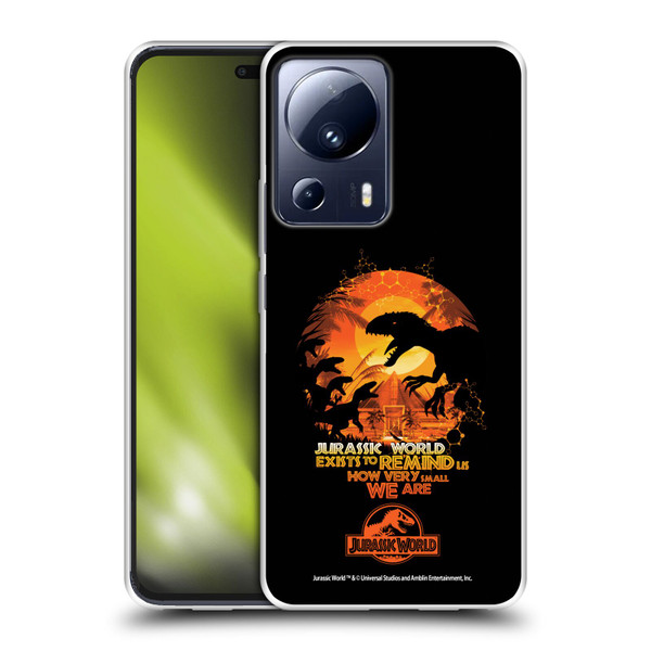 Jurassic World Vector Art Raptors Silhouette Soft Gel Case for Xiaomi 13 Lite 5G