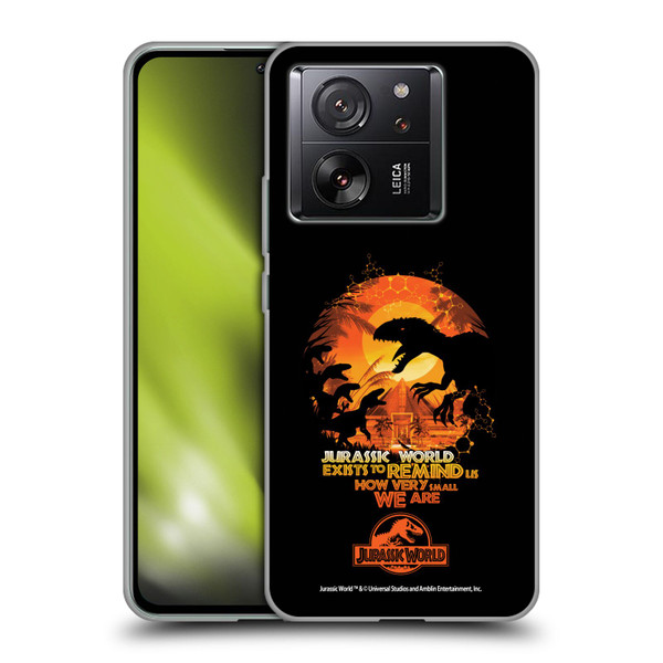Jurassic World Vector Art Raptors Silhouette Soft Gel Case for Xiaomi 13T 5G / 13T Pro 5G