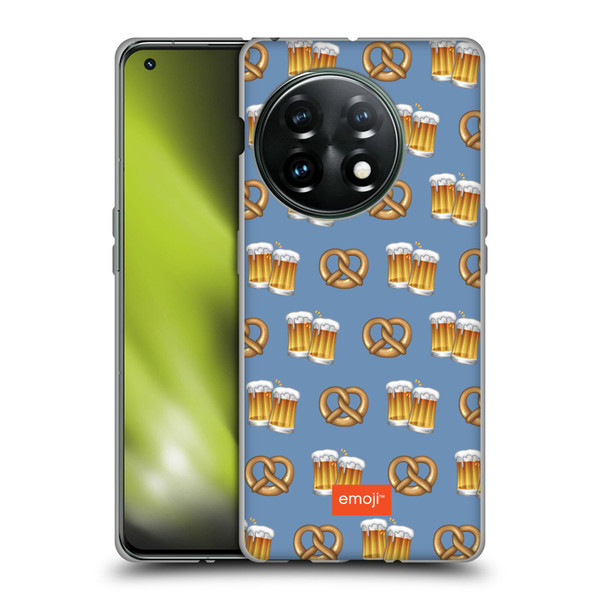emoji® Oktoberfest Beer And Pretzel Soft Gel Case for OnePlus 11 5G