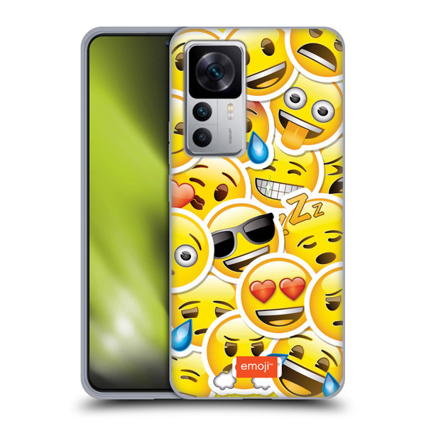 emoji® Smileys Sticker Soft Gel Case for Xiaomi 12T 5G / 12T Pro 5G / Redmi K50 Ultra 5G