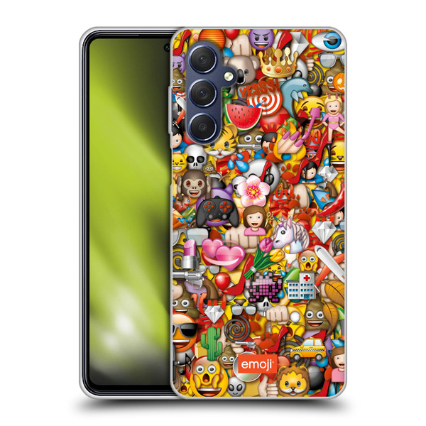 emoji® Trendy Full Pattern Soft Gel Case for Samsung Galaxy M54 5G
