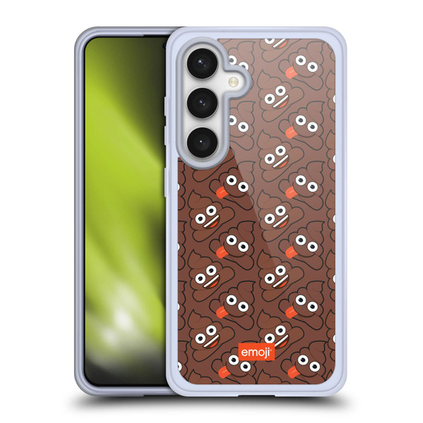 emoji® Trendy Poop Pattern Soft Gel Case for Samsung Galaxy S24 5G