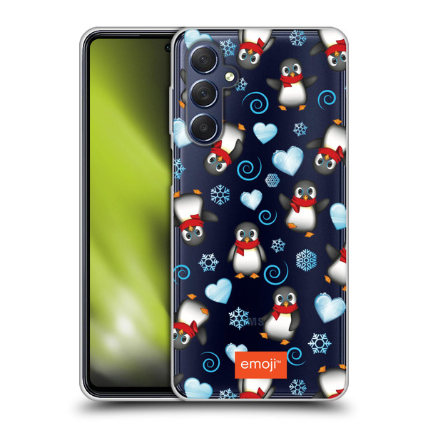 emoji® Winter Wonderland Penguins Soft Gel Case for Samsung Galaxy M54 5G
