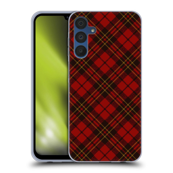 PLdesign Christmas Red Tartan Soft Gel Case for Samsung Galaxy A15
