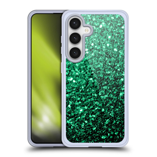 PLdesign Glitter Sparkles Emerald Green Soft Gel Case for Samsung Galaxy S24 5G