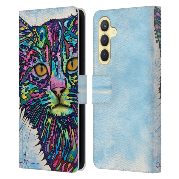 Dean Russo Cats Diligence Leather Book Wallet Case Cover For Samsung Galaxy S23 FE 5G