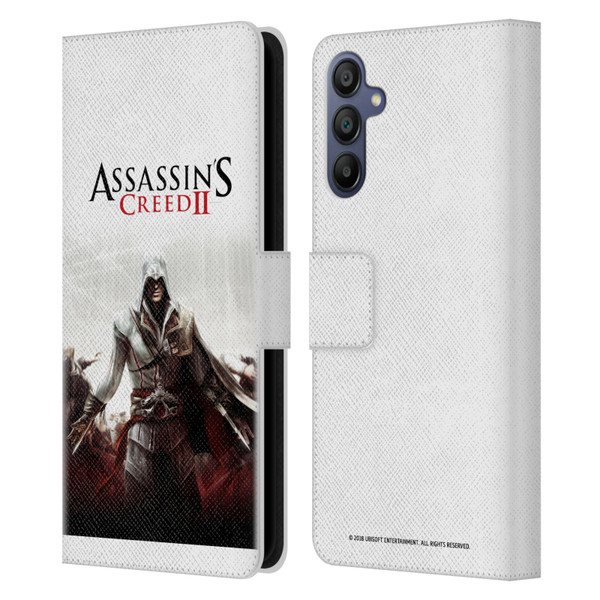 Assassin's Creed II Key Art Ezio 2 Leather Book Wallet Case Cover For Samsung Galaxy A15