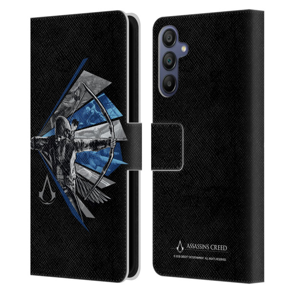 Assassin's Creed Legacy Character Artwork Bow Leather Book Wallet Case Cover For Samsung Galaxy A15