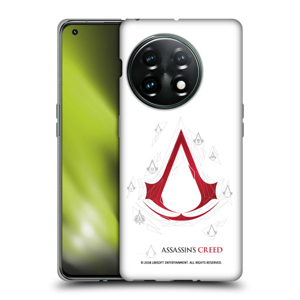 Assassin's Creed Legacy Logo Geometric White Soft Gel Case for OnePlus 11 5G