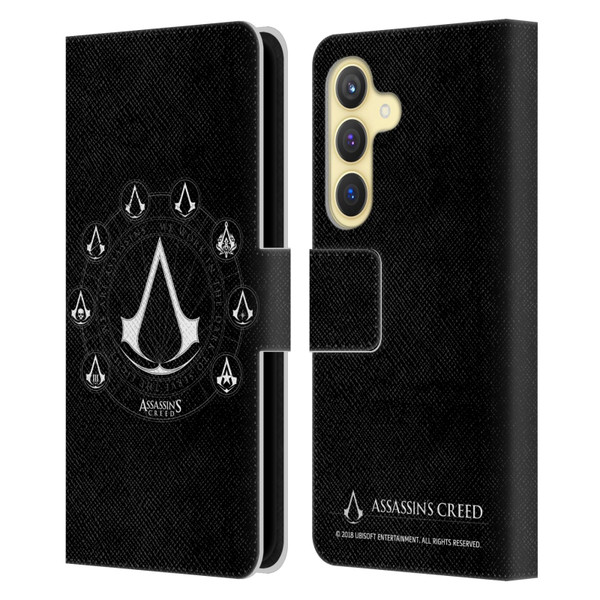 Assassin's Creed Legacy Logo Crests Leather Book Wallet Case Cover For Samsung Galaxy S24 5G