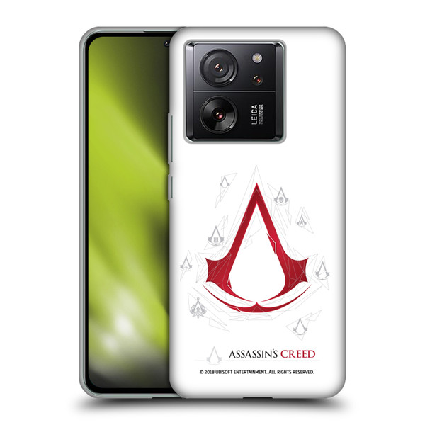 Assassin's Creed Legacy Logo Geometric White Soft Gel Case for Xiaomi 13T 5G / 13T Pro 5G
