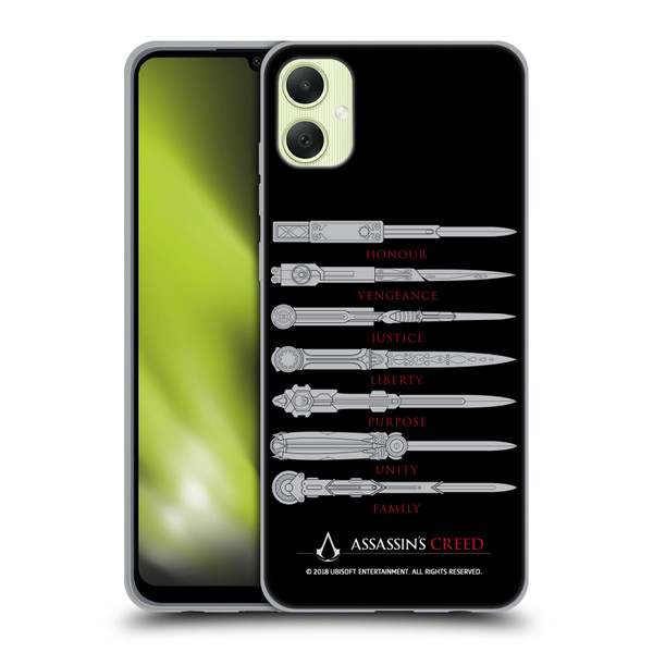 Assassin's Creed Legacy Typography Blades Soft Gel Case for Samsung Galaxy A05