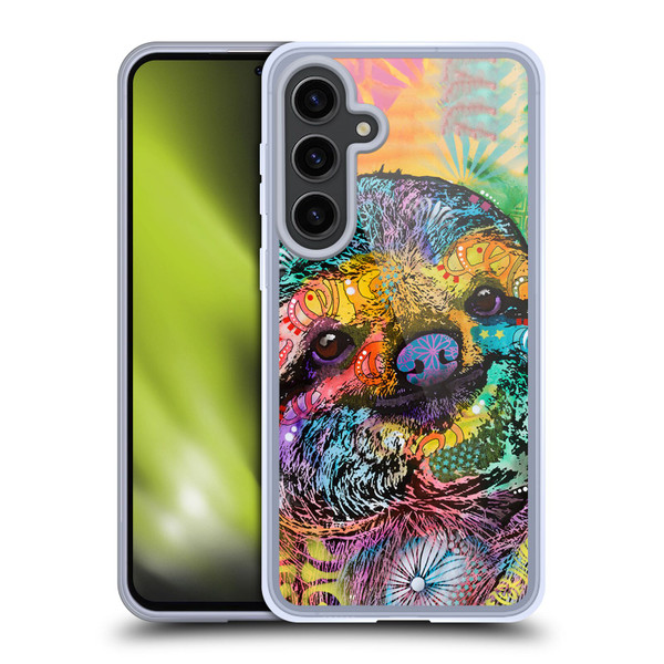 Dean Russo Wildlife 3 Sloth Soft Gel Case for Samsung Galaxy S24+ 5G