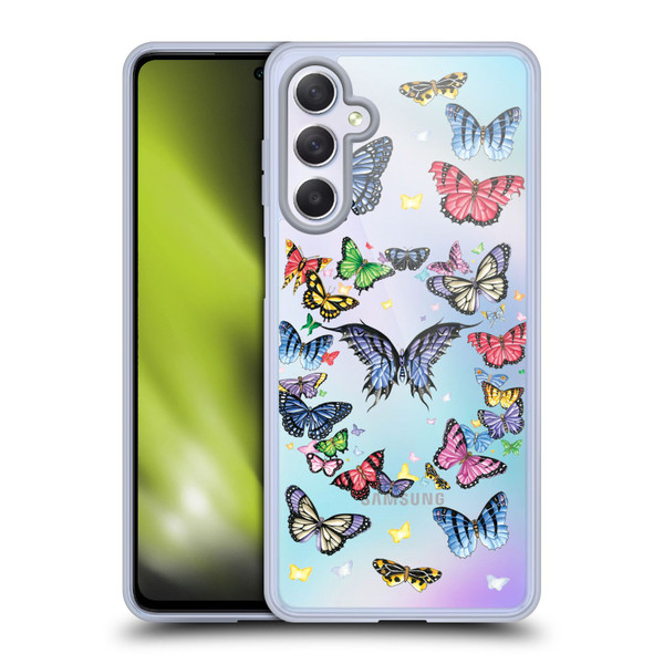 Nene Thomas Art Butterfly Pattern Soft Gel Case for Samsung Galaxy M54 5G