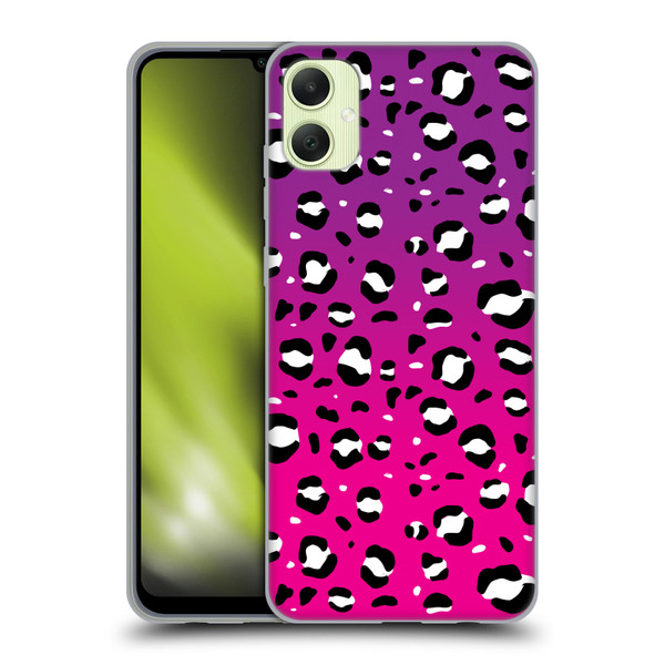 Grace Illustration Animal Prints Pink Leopard Soft Gel Case for Samsung Galaxy A05