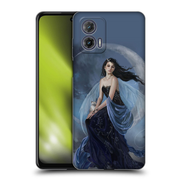 Nene Thomas Crescents Moon Indigo Fairy Soft Gel Case for Motorola Moto G73 5G
