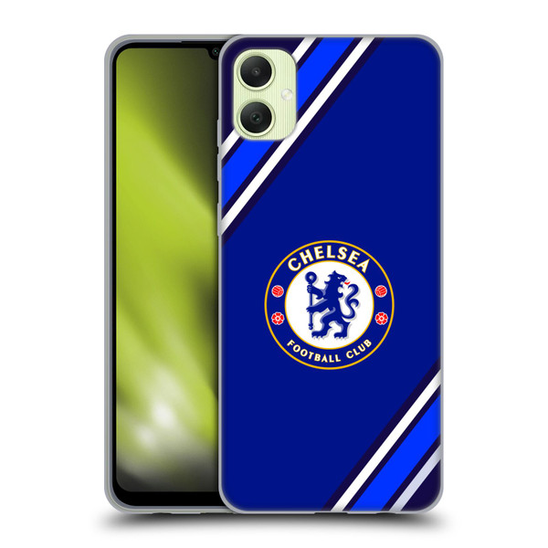 Chelsea Football Club Crest Stripes Soft Gel Case for Samsung Galaxy A05