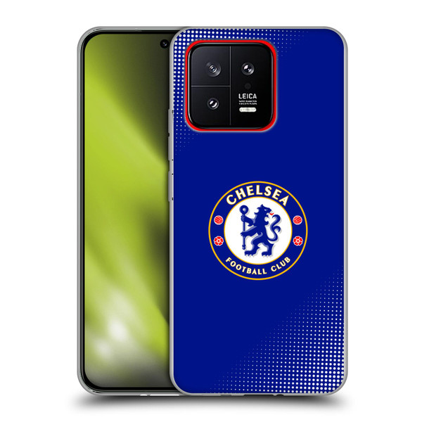 Chelsea Football Club Crest Halftone Soft Gel Case for Xiaomi 13 5G
