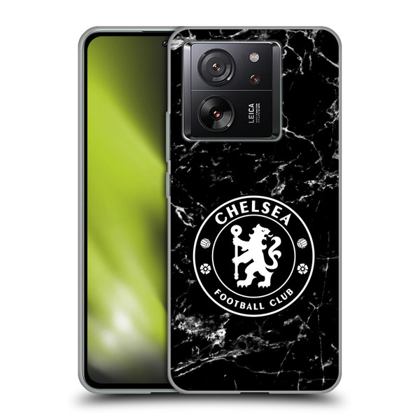 Chelsea Football Club Crest Black Marble Soft Gel Case for Xiaomi 13T 5G / 13T Pro 5G