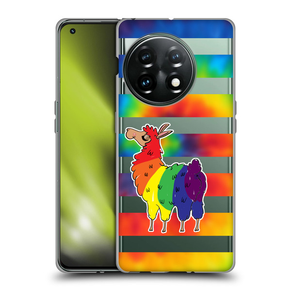 Grace Illustration Llama Pride Soft Gel Case for OnePlus 11 5G