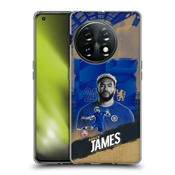 Chelsea Football Club 2023/24 First Team Reece James Soft Gel Case for OnePlus 11 5G