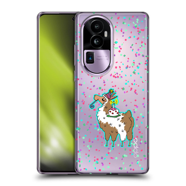 Grace Illustration Llama Birthday Soft Gel Case for OPPO Reno10 Pro+