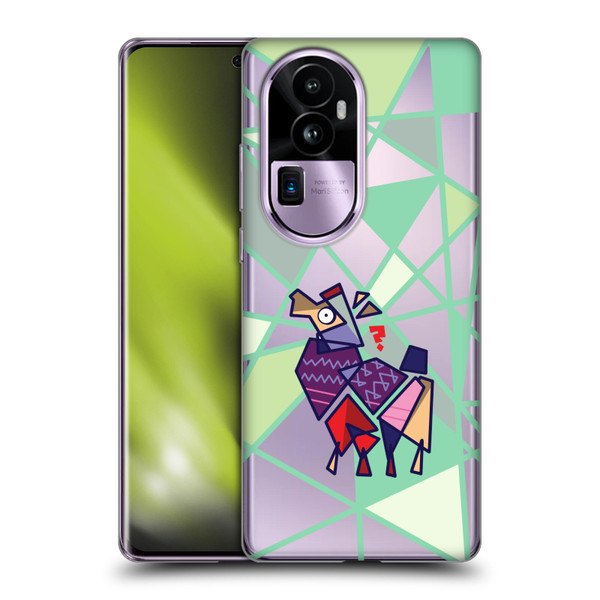 Grace Illustration Llama Cubist Soft Gel Case for OPPO Reno10 Pro+