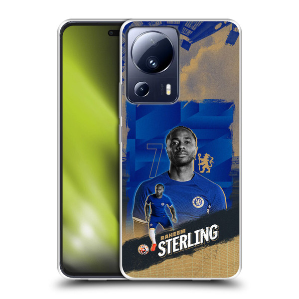 Chelsea Football Club 2023/24 First Team Raheem Sterling Soft Gel Case for Xiaomi 13 Lite 5G