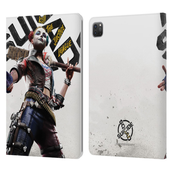 Suicide Squad: Kill The Justice League Key Art Harley Quinn Leather Book Wallet Case Cover For Apple iPad Pro 11 2020 / 2021 / 2022