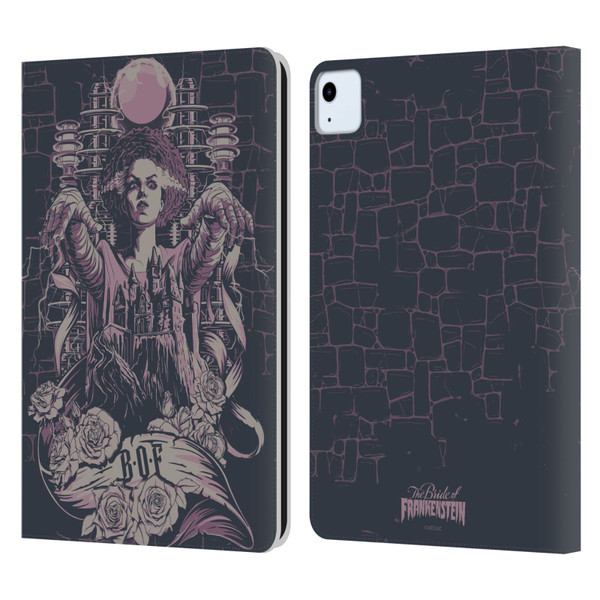 Universal Monsters The Bride Of Frankenstein B.O.F Leather Book Wallet Case Cover For Apple iPad Air 2020 / 2022