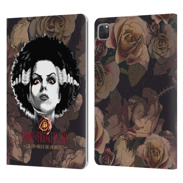 Universal Monsters The Bride Of Frankenstein World Of Gods And Monsters Leather Book Wallet Case Cover For Apple iPad Pro 11 2020 / 2021 / 2022
