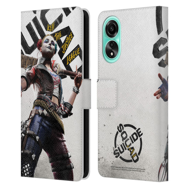 Suicide Squad: Kill The Justice League Key Art Harley Quinn Leather Book Wallet Case Cover For OPPO A78 4G