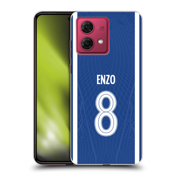 Chelsea Football Club 2023/24 Players Home Kit Enzo Fernández Soft Gel Case for Motorola Moto G84 5G