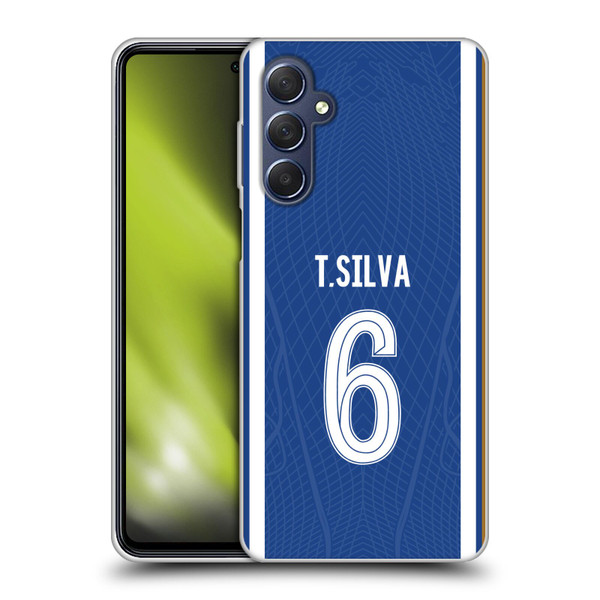 Chelsea Football Club 2023/24 Players Home Kit Thiago Silva Soft Gel Case for Samsung Galaxy M54 5G