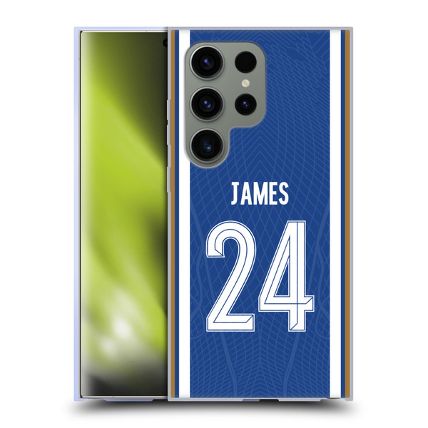 Chelsea Football Club 2023/24 Players Home Kit Reece James Soft Gel Case for Samsung Galaxy S24 Ultra 5G