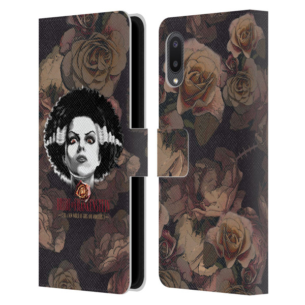 Universal Monsters The Bride Of Frankenstein World Of Gods And Monsters Leather Book Wallet Case Cover For Samsung Galaxy A02/M02 (2021)