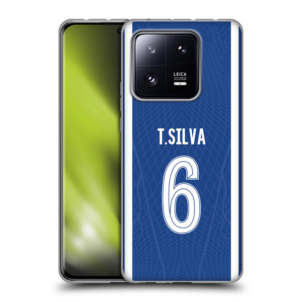 Chelsea Football Club 2023/24 Players Home Kit Thiago Silva Soft Gel Case for Xiaomi 13 Pro 5G