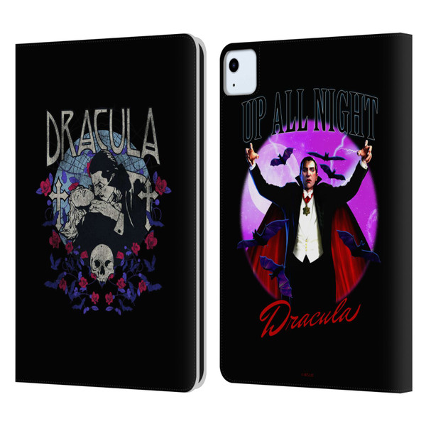 Universal Monsters Dracula Bite Leather Book Wallet Case Cover For Apple iPad Air 2020 / 2022