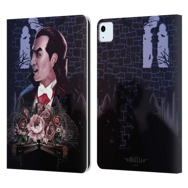 Universal Monsters Dracula Key Art Leather Book Wallet Case Cover For Apple iPad Air 2020 / 2022