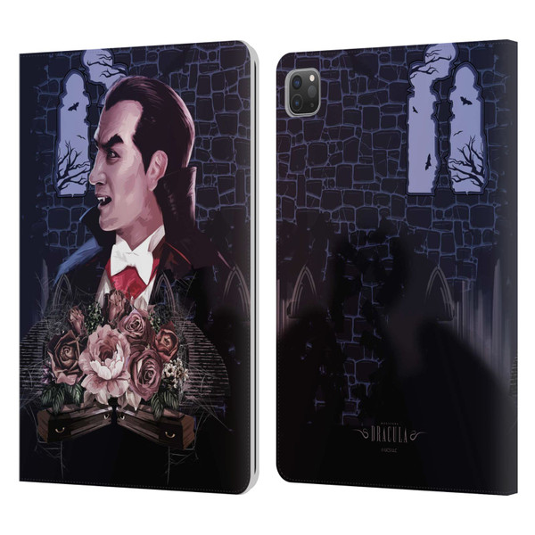 Universal Monsters Dracula Key Art Leather Book Wallet Case Cover For Apple iPad Pro 11 2020 / 2021 / 2022