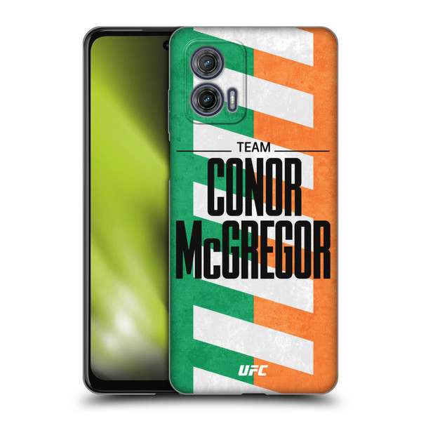 UFC Fighter Team Conor McGregor Flag Soft Gel Case for Motorola Moto G73 5G