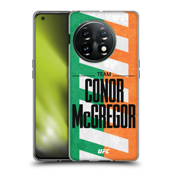 UFC Fighter Team Conor McGregor Flag Soft Gel Case for OnePlus 11 5G